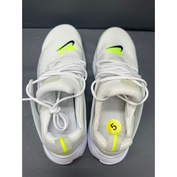 Nike Presto GS White Volt Black DM3270 100 Youth Sz 5Y Women Sz 6.5 New main image 6